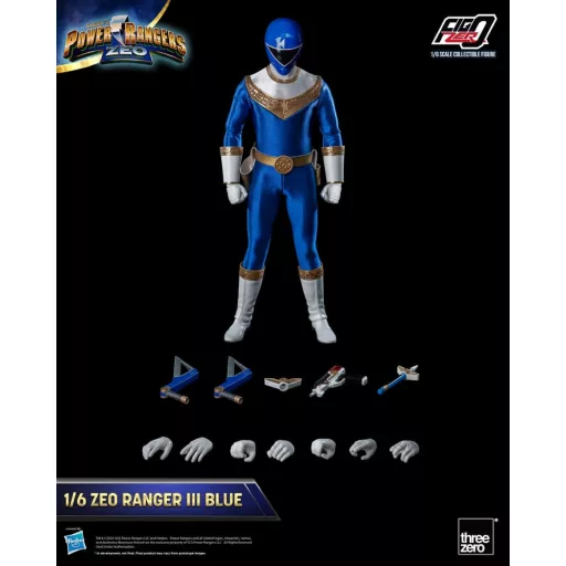Power Rangers Zeo FigZero Action Figure 1/6 Ranger III Blue 30 cm