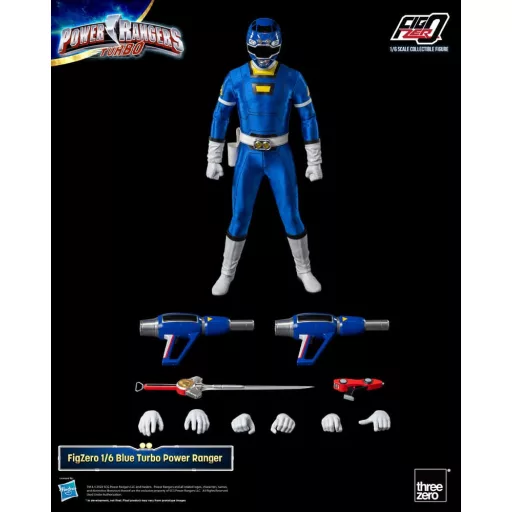 Power Rangers Turbo FigZero Action Figure 1/6 Blue Turbo Power Ranger 30 cm