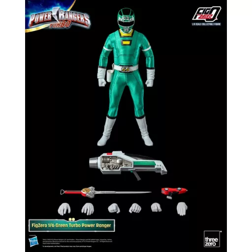 Power Rangers Turbo FigZero Action Figure 1/6 Green Turbo Power Ranger 30 cm