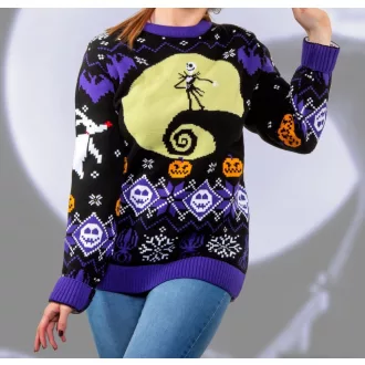 Nightmare Before Christmas Christmas Sweater 8-bit Size S