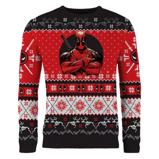 Deadpool Christmas Sweater Size XL