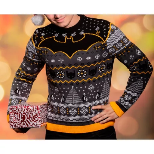 Batman Christmas Sweater Penguin Size M