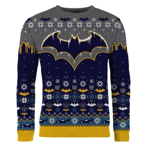 Batman Christmas Sweater Frosty Size XXL
