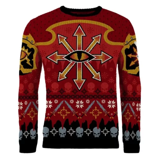 Warhammer 40,000 Christmas Sweater Chaos Size L