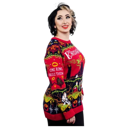 Lord Of The Rings Christmas Sweater One Sweater To Rule Them All Size XS