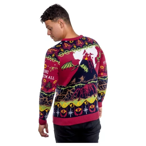 Lord Of The Rings Christmas Sweater One Sweater To Rule Them All Size XS