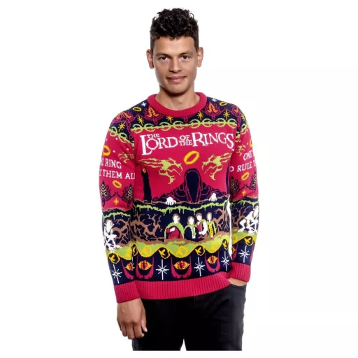 Lord Of The Rings Christmas Sweater One Sweater To Rule Them All Size L
