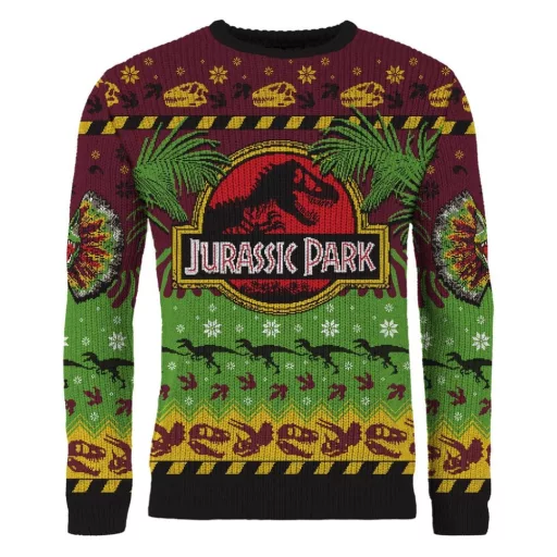 Jurassic Park Christmas Sweater Happy Rexmas Size XL