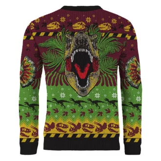 Jurassic Park Christmas Sweater Happy Rexmas Size XXL