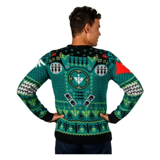 Warhammer 40,000 Christmas Sweater Dark Angels Size XXL