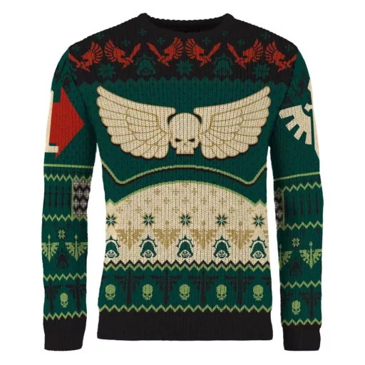 Warhammer 40,000 Christmas Sweater Dark Angels Size XXL