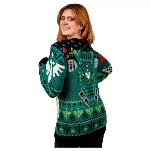 Warhammer 40,000 Christmas Sweater Dark Angels Size XXXL