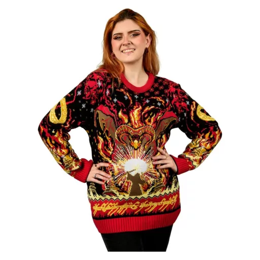 Lord of the Rings Christmas Sweater Balrog Size M