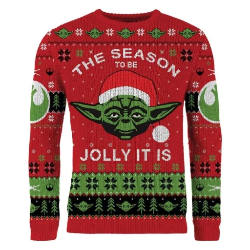 Star Wars Christmas Sweater Yoda Size XL