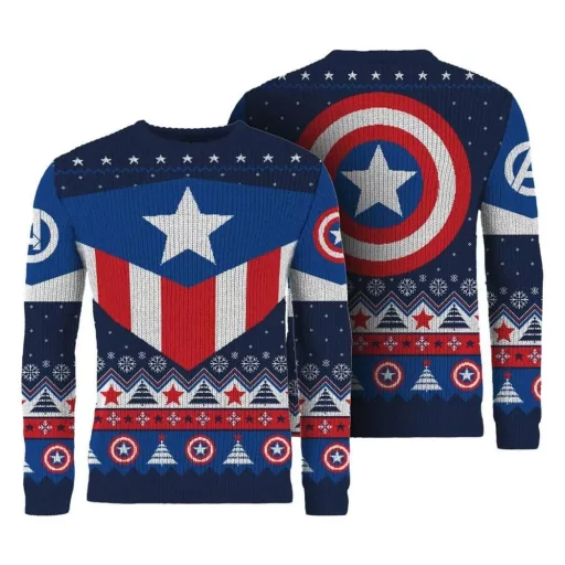 Captain America Christmas Sweater Size XS