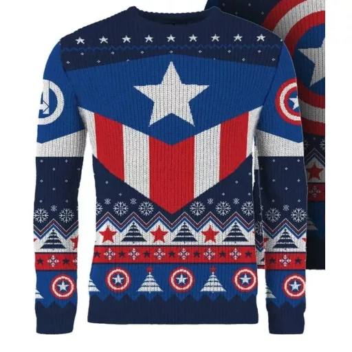 Captain America Christmas Sweater Size XS