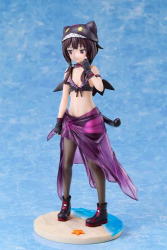 KonoSuba: An Explosion on This Wonderful World! Szobor 1/7 Megumin Chomusuke Swimsuit Ver. 22 cm