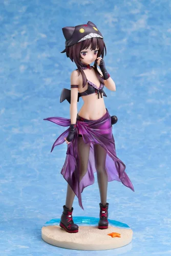 KonoSuba: An Explosion on This Wonderful World! Szobor 1/7 Megumin Chomusuke Swimsuit Ver. 22 cm