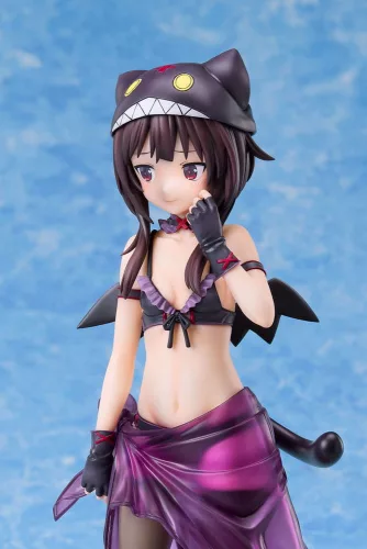 KonoSuba: An Explosion on This Wonderful World! Szobor 1/7 Megumin Chomusuke Swimsuit Ver. 22 cm
