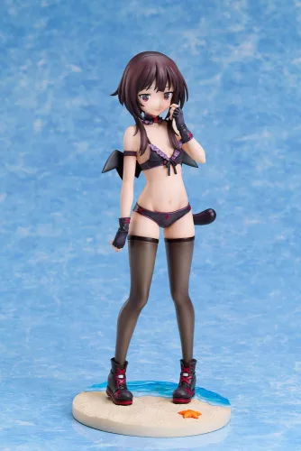 KonoSuba: An Explosion on This Wonderful World! Szobor 1/7 Megumin Chomusuke Swimsuit Ver. 22 cm