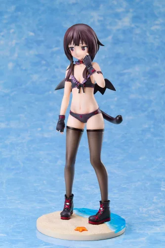 KonoSuba: An Explosion on This Wonderful World! Szobor 1/7 Megumin Chomusuke Swimsuit Ver. 22 cm