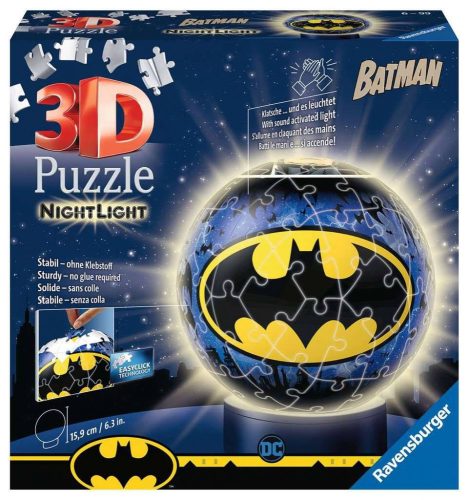 3D Puzzle Éjjeli Lámpa Puzzle Ball Batman