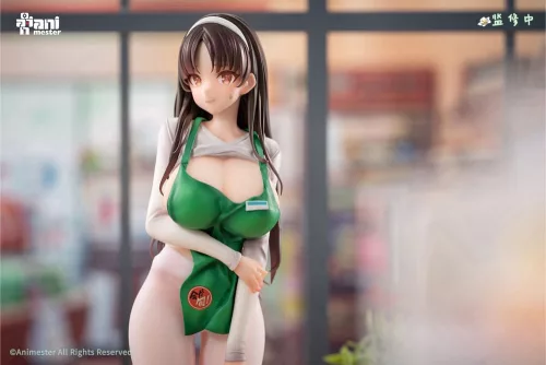 Original Character Statue 1/6 First Business! Mari Hanamiya the Gentle Shop Assistant illustration by POPQN 28 cm