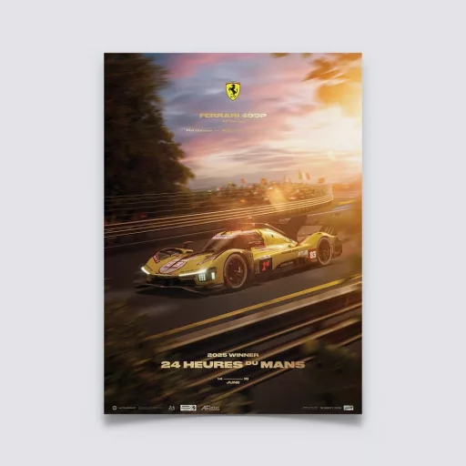 Ferrari AF Corse Puzzle 499P 24 Heures du Mans 2025 Winner (1000 Pieces) 48 x 68 cm