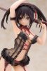 Date A Live Szobor 1/7 Kurumi Tokisaki Lingerie Ver. Black 24 cm