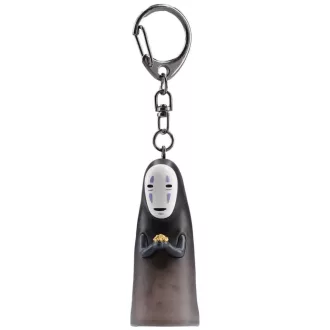 Spirited Away 3D Keychain No Face with gold dust
