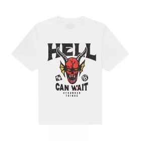 Stranger Things T-Shirt Hell Can Wait (white) Size M