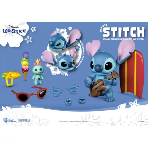 Lilo & Stitch Dynamic 8ction Heroes Action Figure 1/9 Stitch 18 cm