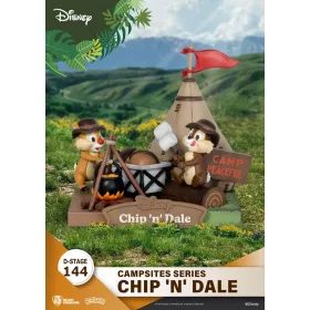   Disney D-Stage Campsite Series PVC Dioráma Chip & Dale 10 cm