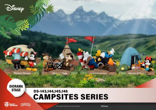 Disney D-Stage Campsite Series PVC Dioráma Chip & Dale 10 cm