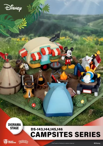 Disney D-Stage Campsite Series PVC Dioráma Chip & Dale 10 cm