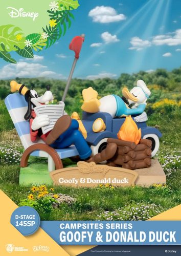 Disney D-Stage Campsite Series PVC Dioráma Goofy & Donald Duck Special Edition 10 cm