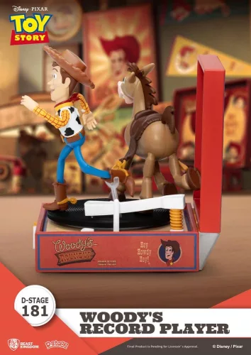 Toy Story Record Player Series PVC figure Woody's Record Player 13 cm
