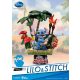 Disney D-Stage PVC Dioráma Stitch 14 cm