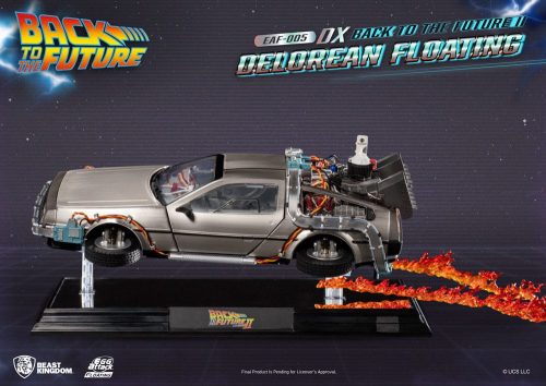 Back to the Future Egg Attack Floating Statue Back to the Future II DeLorean Deluxe Version 20 cm