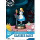 Alice in Wonderland Mini Diorama Stage PVC Szobor Glasses Alice 10 cm