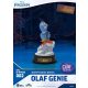 Frozen Mini Diorama Stage PVC Szobor Olaf Presents Olaf Genie 12 cm