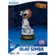 Frozen Mini Diorama Stage PVC Szobor Olaf Presents Olaf Simba 12 cm