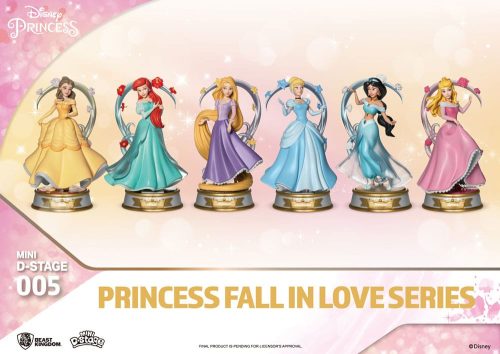 Disney Mini Diorama Stage Statues Princess Fall In Love Series 12 cm Assortment (6)