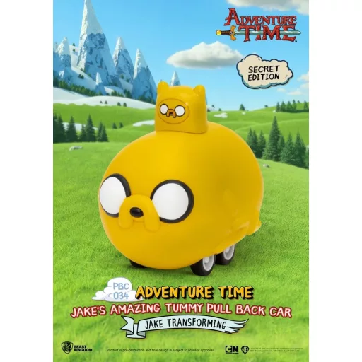 Adventure Time Pull Back Car Jake's Amazing Tummy 5 cm Blind Box Assortment (6)