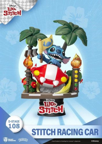 Disney: Lilo & Stitch - Stitch Racing Car PVC Diorama