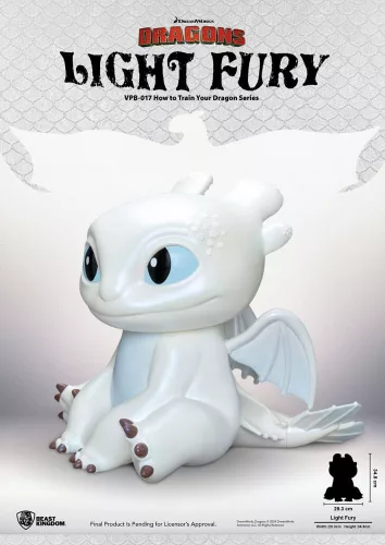 Így Neveld a Sárkányodat (How To Train Your Dragon) Funktional Figure Vinyl Light Fury 35 cm