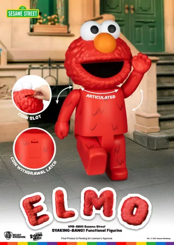 Sesame Street Syaing Bang Vinyl Piggy Bank Elmo 47 cm