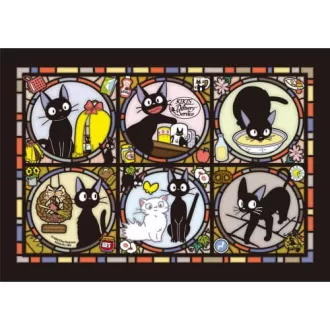   Kiki's Delivery Service Jigsaw Puzzle Stained Glass Jiji's everyday