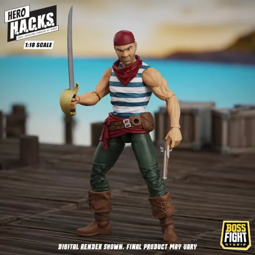 Hero H.A.C.K.S. Core Action Figure 1/18 Heroes and Villains Wave 1 Daniel Wright: Pirate Quartermaster