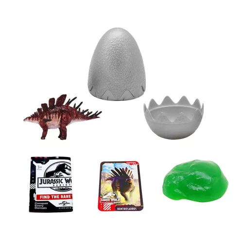 Jurassic World Rebirth Pop N Lock Breach Blind Box Captivz Build n Battle Dinos Display (12)